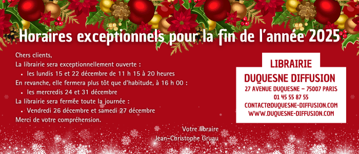 Horaires exceptionnels pour la fin de l'année 2025