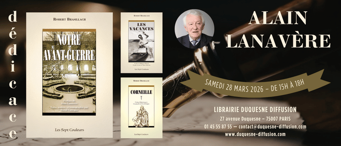 Dédicace de Alain Lanavère : "Notre avant-guerre" de Robert Brasillach